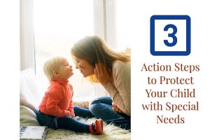 Mother helping child with special needs plan for the future